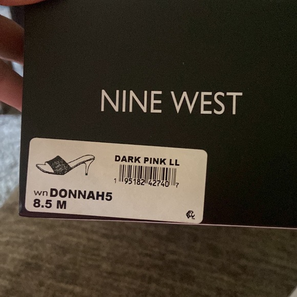 Nine West DonnaH 5 Dark Pink Size 8.5 - Picture 2 of 4